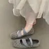 Zapatos de tacón bajo de estilo francés retro de lunares de punta cuadrada para otoño temprano 2026, zapatos de estilo coreano para mujer, nuevos zapatos Mary Jane, zapatos de ballet