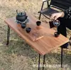 Mesa de Picnic Exterior de Madera Mesa Estufa Mesa de Picnic para Gira de Primavera Mesa de Camping Exterior Mesa Plegable Tipo Tarjeta Madera Maciza Mesa para Cocinar y Té