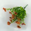 Buquê de Flores Violetas de Eucalipto com 7 Hastes Transfronteiriço Flor de Seda Casamento Casa Móveis Externos Decoração de Fotografia Buquê Artificial