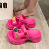 Sandalias de Tacón Alto Zapatillas de Mujer Sandalias de Verano de Suela Gruesa para Exterior Sandalias y Zapatillas Sandalias de Cuña Populares en Internet para Mujer Sandalias de Mujer