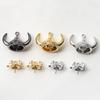 Sombrero Rey Demonio Toro Accesorios A Piao Sombrero Cuerno Circonio Chapado en Oro Real Joyería Hecha a Mano DIY Material Perla Barroca
