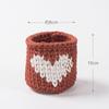 Conjunto de xícaras tecidas à mão sala de estar escritório casa interior plantas suculentas flor varanda ornamentos fabricantes atacado