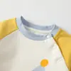 Mameluco de Pollito de Verano Impreso en 3D con Cuello Redondo y Mangas Ranglán, Suave Monito para el Hogar para Bebés y Niños Pequeños