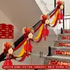 Decorações para corrimão de escada de casamento, conjunto de decoração para quarto de noivos, guirlanda para escada da noiva, enfeites e acessórios suspensos para casamento