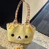 Bolsa tote fofa e estilosa, novo modelo 2026, grande capacidade, bolsa de ombro, bolsa de axila, design único, bolsa tote casual