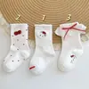 Calcetines Dulces Estudiantiles de Primavera y Verano Gato Hello Kitty Calcetines Versátiles para Niñas Calcetines Dulces de Media Pantorrilla