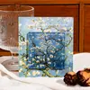 Pintura a Óleo Simples Ímã Adesivo de Geladeira ins Retro Famosas Pinturas Mundiais Alto Valor DIY Decoração de Casa Adesivo Magnético Estudante