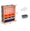 Caja de Herramientas Portátil de Doble Capa Engrosada de Grado Industrial, Caja de Almacenamiento de Piezas de Ferretería, Gabinete de Cajones de Plástico Duradero y Resistente a Caídas Venta de Liquidación