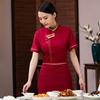 Ropa de Trabajo Nueva de Hotel Manga Larga para Mujer Hotel Restaurante Catering Tienda de Olla Caliente Ropa de Asistente Uniforme de Casa de Té China