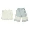 Novedad Verano 2026 Estilo Coreano Ropa Infantil para Niñas, Camisa Francesa Dulce de Encaje Calado, Camisa de Muñeca, Conjunto de Pantalones de Nueve Puntos