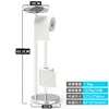 Portarrollos de papel higiénico de comercio exterior de una sola barra de acero inoxidable de pie vertical soporte para papel en rollo baño portarrollos de papel higiénico no perforado