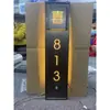 Letrero de Puerta de Hotel Estilo Pantalla de Acero Inoxidable para Apartamentos, Casas de Huéspedes, Hoteles, Habitaciones de Spa, Habitaciones Privadas, Focos, Letreros de Puerta Iluminados Electrónicamente