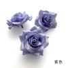 Pintura al Óleo Simulada Rosa Diamante DIY Flor de Rosa de Ángulo Pequeño Cabezal de Flor Broche de Solapa Accesorios para el Cabello Pasador Decoración de Caja de Regalo para Fotografía