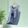 Colete Infantil de Algodão Lycra Verão Meninos Roupa Íntima Primavera & Outono Meninas Tops de Verão Sem Mangas Roupas Íntimas Básicas Infantis