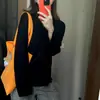 Camiseta Rosa Simple Coreana Reductora de Edad de Manga Larga para Mujer Primavera y Otoño 2025 Holgada Casual Versátil Top de Cuello Redondo
