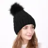 Sombrero de lana acolchado con terciopelo, nuevo, transfronterizo, europeo y americano, otoño e invierno, moda para mujer, exterior, cálido para el frío, sombrero de punto