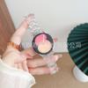 Para Samsung Galaxy watch4/5/6/7 universal acrílico hielo pequeño tres cuentas correa de cintura pequeña
