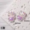Enfeites de Gato de Desenho Animado Acessórios Materiais Resina Acessórios DIY Headwear Infantil Brinquedos Cola AB Adesivos de Desenho Animado Luminosos