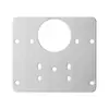 Placa de fijación de bisagra, placa de montaje de bisagra de acero inoxidable, herramienta de reparación de puerta de gabinete, accesorio de reparación de bisagra de gabinete