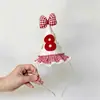 Presente de aniversário infantil: Faixa de cabelo de bolo de morango, faixa de cabelo de desenho animado fofa para meninas, faixa de cabelo de bebê, não aperta a cabeça, acessório de cabelo para menininha