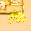 Chaveiro Colorido de Flor de Cerejeira Fofo DIY Pequenos Acessórios Bolsa Acessórios de Boneca Decorações Pingente Atacado