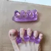 Separador de Dedos del Pie con Pinza de Tres Agujeros Separador de Dedos Superpuestos Separador de Dedos de Silicona Separador de Dedos Separador de Dedos para Manicura