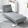 Cama de día reclinable plegable individual silla de concubina multifuncional sala de estar balcón persona perezosa mesita de noche a juego sofá cama