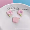 Série Popular de Flores de Resina Grampo de Cabelo DIY Corda de Cabelo Fivela de Sapato Caixa de Armazenamento para Bonecas Copo de Água Capa de Celular Adesivo Decorativo
