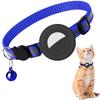 Collar para Gato con Airtag, con Campana, Reflectante, Antipérdida, Cubierta Protectora de Silicona, Collar Pequeño para Gatos para Evitar que se Pierdan