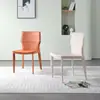 Cadeira de Jantar Casa Cadeira de Selim Luxo Leve Designer Mesa e Cadeira de Jantar Famosa na Internet Cadeira de Couro Estilo Italiano Minimalista Cadeira com Encosto para Hotel