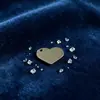 Colgante de Acero Inoxidable con Forma de Corazón de Melocotón de Moda Versátil Etiqueta con Forma de Corazón Superficie Lisa Se Puede Grabar Accesorios de Joyería DIY