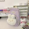 Bonita mochila de dibujos animados de conejito, nueva mochila de muñeca para salidas, mochila pequeña, mochila escolar ligera para niña