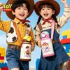 Vaso de agua de caricatura Zootopia 316 vaso térmico Toy Story vaso pop-up de doble uso botella de alto valor para niños