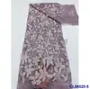 Vestido de Noche Francés con Adornos de Perlas, Bordado de Apliques, Encaje de Malla y Tejido de Encaje Tridimensional Encaje Nupcial