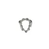 Anillo Exagerado Hueco de Moda para Mujer Moda Europea y Americana Hip-Hop Anillo Abierto Versátil Índice de Celebridad de Internet Anillo Tendencia
