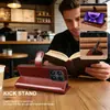 Capa Flip para Celular Padrão Cavalo Maluco para Xiaomi 17/16 Pro/Ultra com Porta-Cartões e Suporte Capa Protetora