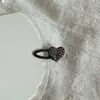 Mini Pinza para el Cabello de la Frente con Lazo de Pedrería, Pinza Lateral de Pato, Pinza Pequeña de Cristal para Flequillo de Gama Alta, Pasador de Cristal