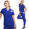 Ropa para Lavar a Mano Transfronteriza Nuevos Productos Hombres y Mujeres Secado Rápido Manga Corta Enfermeras Orales Doctores Paño Desechable Ropa de Trabajo Uniformes