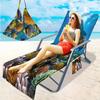 Funda Exclusiva Transfronteriza para Silla de Playa Bolsa para Silla de Playa de Microfibra Impresión Digital 3D Serie Marina Desde Una Pieza