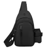 Bolsa de peito impermeável para viagens ao ar livre, bolsa transversal masculina, bolsa de ombro, mochila casual resistente à água, bolsa pequena esportiva, pochete de peito