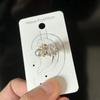 Pendientes de clip de oreja de circonita con perla superbrillante de lujo de alta gama de Niche, con viento frío, para mujer