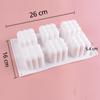 Molde de Silicona Cubo 3D de 6 Enlaces 15 Enlaces Molde para Hornear Pasteles Molde Esférico para Mousse Gelatina de Grado Alimenticio Antiadherente