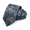 Gravata Masculina Logotipo Personalizado Gravata Paisley Vermelha Casamento Noivo Gravata de Alta Qualidade Amarrada à Mão para Homens