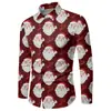Camisas de manga larga para hombre de otoño, europeas y americanas, de nueva colección navideña a cuadros y rayas, camisas casuales.