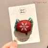 Broche de Reno de Santa Claus Navideño Insignia Metálica Linda Japonesa Pin Botón de Ropa de Dibujos Animados Accesorios Adorno de Regalo
