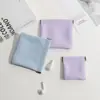 Bolsa de Almacenamiento para Artículos Pequeños con Cierre Automático, Estuche Auto-Cerrable de PU para Cargadores de Energía, Cosméticos, Lápiz Labial, Almacenamiento Portátil