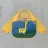 Comercio exterior abrigo infantil anti-vestir completamente impermeable bebé bebé EVA desechable ropa de arroz delantal babero ropa para pintar