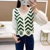 Estilo Étnico Nuevo Casual Tejidos de Punto Bordados Bordados Temperamento Ropa para Mujer Venta al por Mayor Estilo Corto Tendencia Estilo Chino