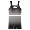 Traje deportivo de algodón de color transfronterizo ropa interior deportiva para mujer chaleco de fitness para correr yoga de alta resistencia a prueba de impactos sujetador inalámbrico mujer