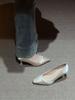 Elegantes Zapatos de Novia para Boda para Mujer 2026 Nuevo Estilo Zapatos de Dama de Honor Tacón Gatito Francés Suela Suave de Seda Tacones Altos Cómodos